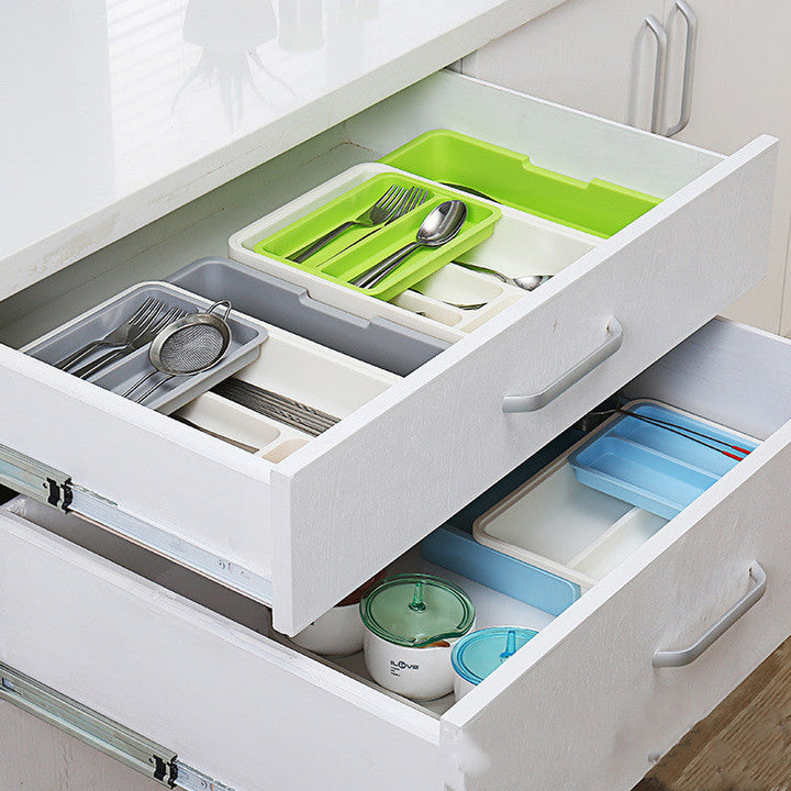 Organize Your Space with the Tableware Drawer Organizer Storage Box