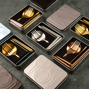 Discover the Portable Stainless Steel Cutlery Set