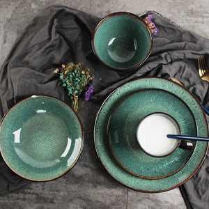 Elevate Your Dining Experience with Our Retro Bowl And Plate Set