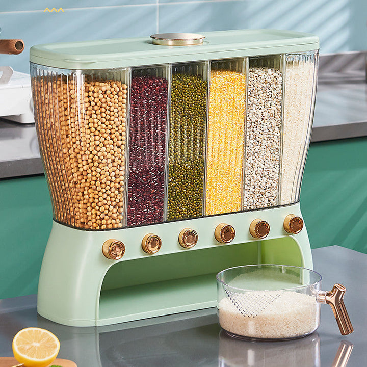 Transform Your Kitchen with the Kitchen Grains Separate Storage Box Compartment